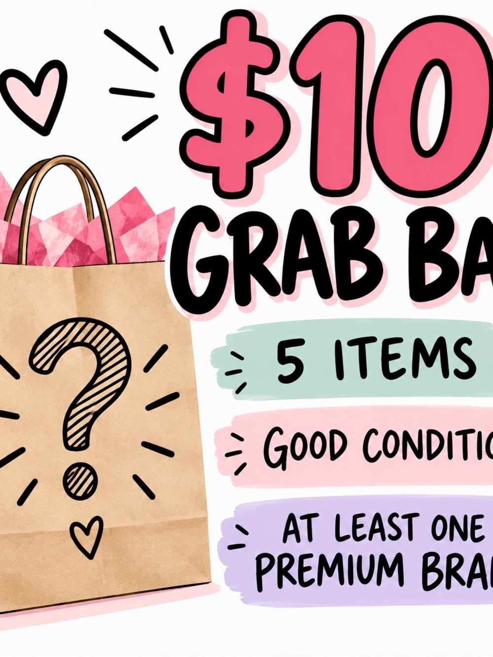 $10 for 5 items. Great brands!